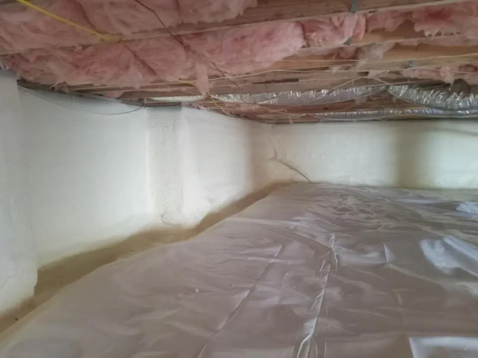 Crawl space encapsulation with closed-cell spray foam for Metal Roof Coating in Social Circle
